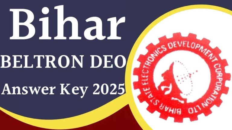 Bihar BELTRON DEO Answer Key 2025