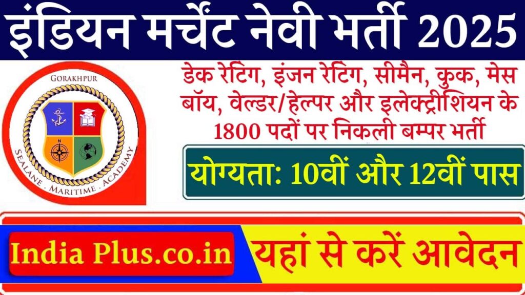 Indian Merchant Navy Vacancy 2025 iNDIAPLUS