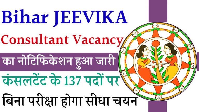 Bihar JEEVIKA Consultant Vacancy 2025 iNDIAPLUS